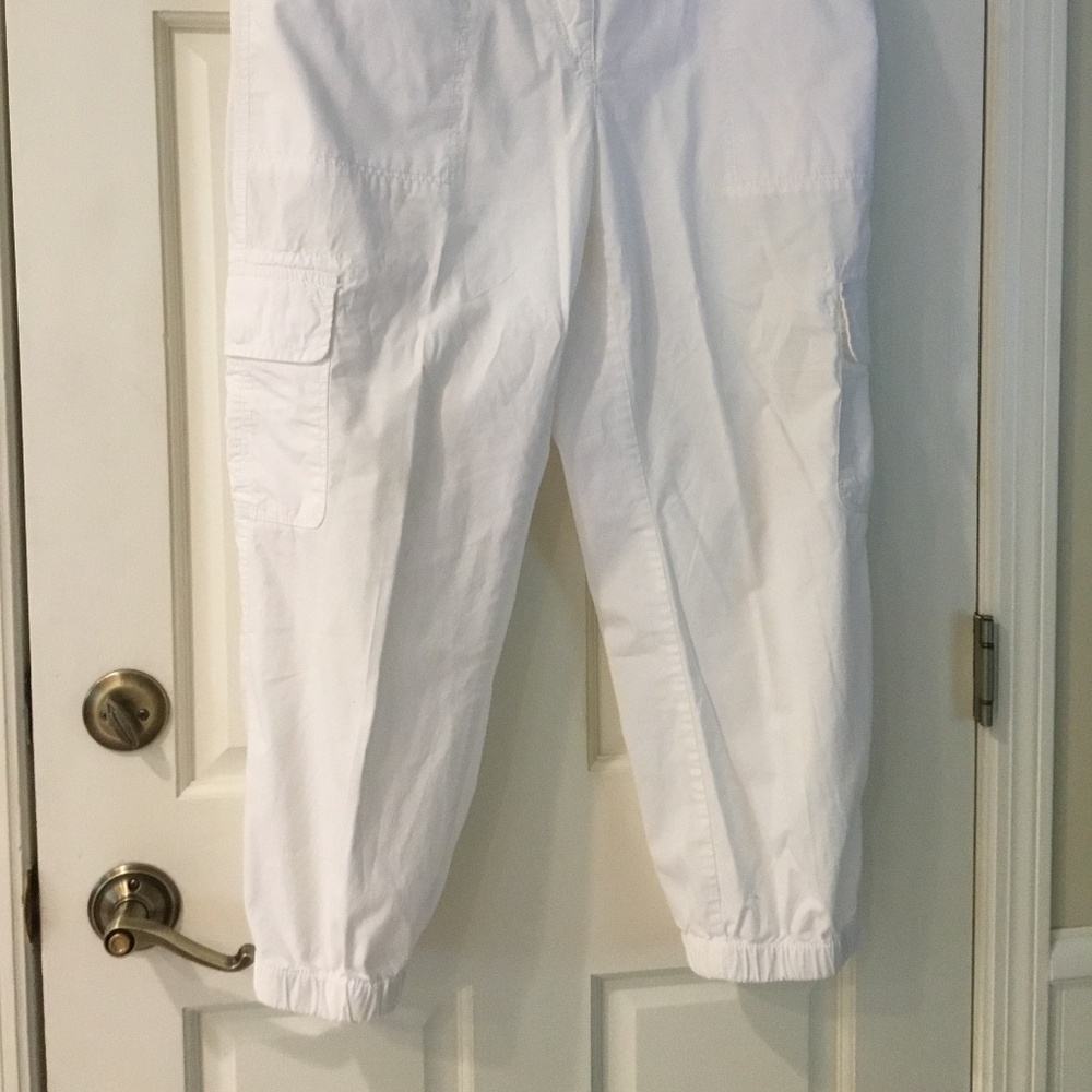 White Cargo Pants by The Loft. Size12